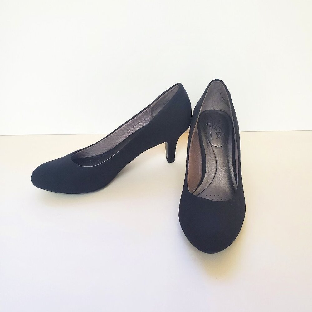 NEW LifeStride Parigi Pump Black Micron Fabric